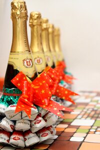 Gift bow new year's eve