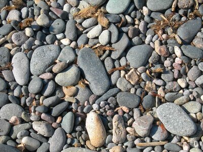 Nature pebble bank