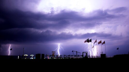 Paestum thunderstorm lightning