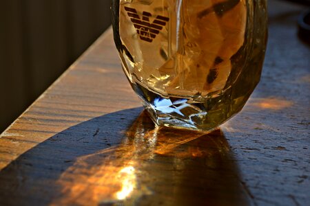 Aroma smell water cut glass