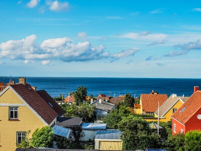 Bornholm sea roof tops