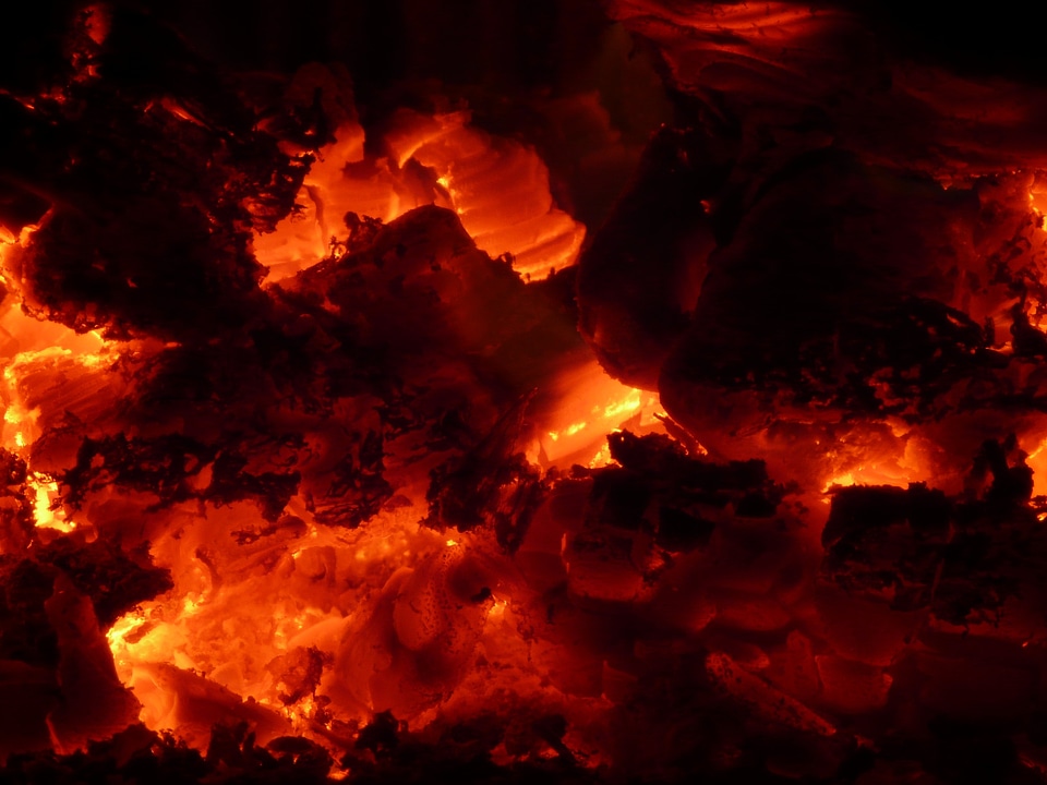 Flame hot barbecue