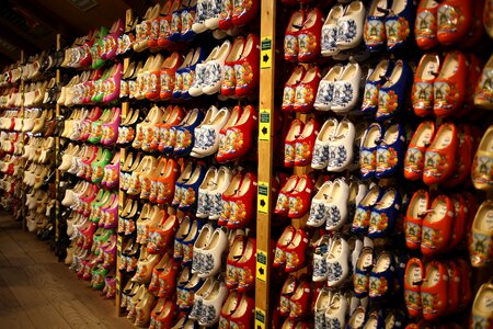 Wooden shoes netherlands amsterdam photo