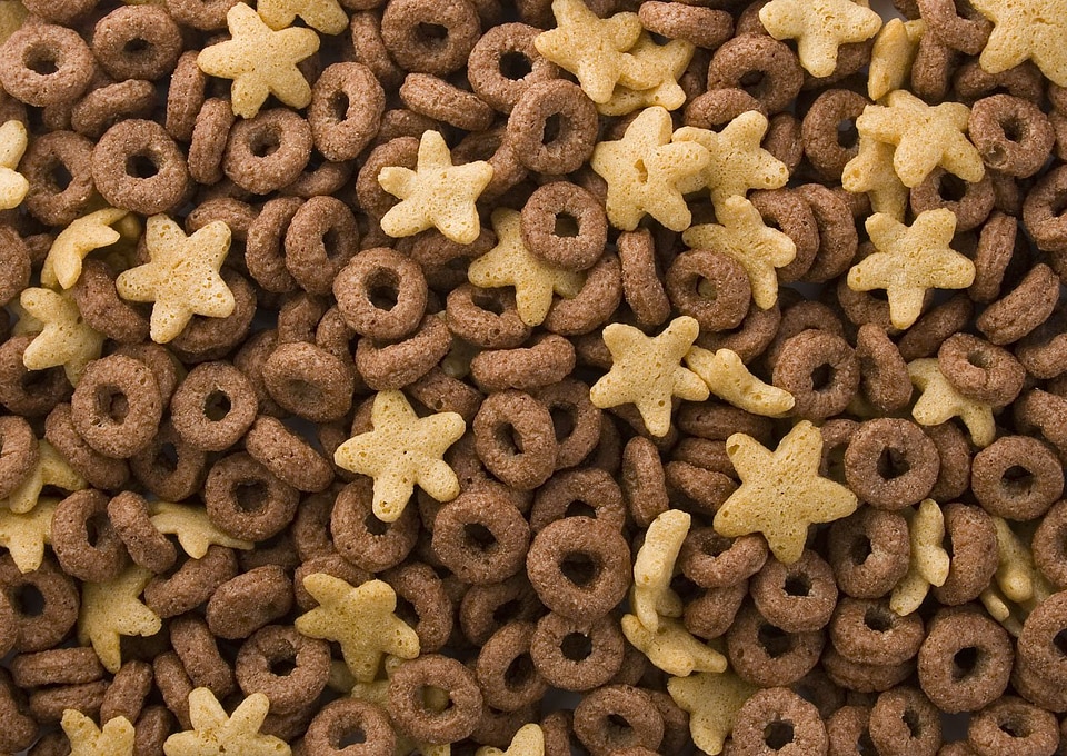 Abstract breakfast cereal