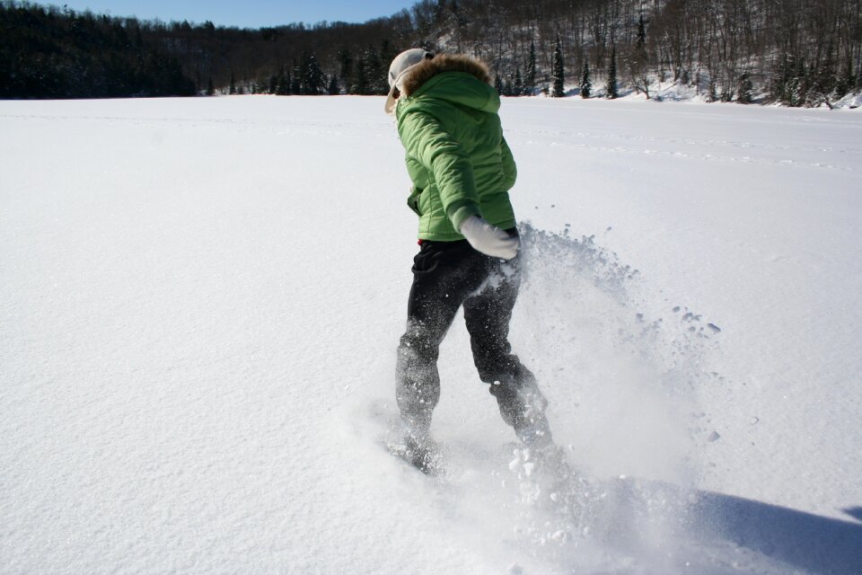 Winter activity snow