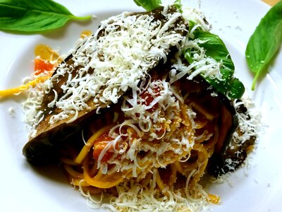 Eat noodles italy