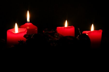 Advent christmas candles photo