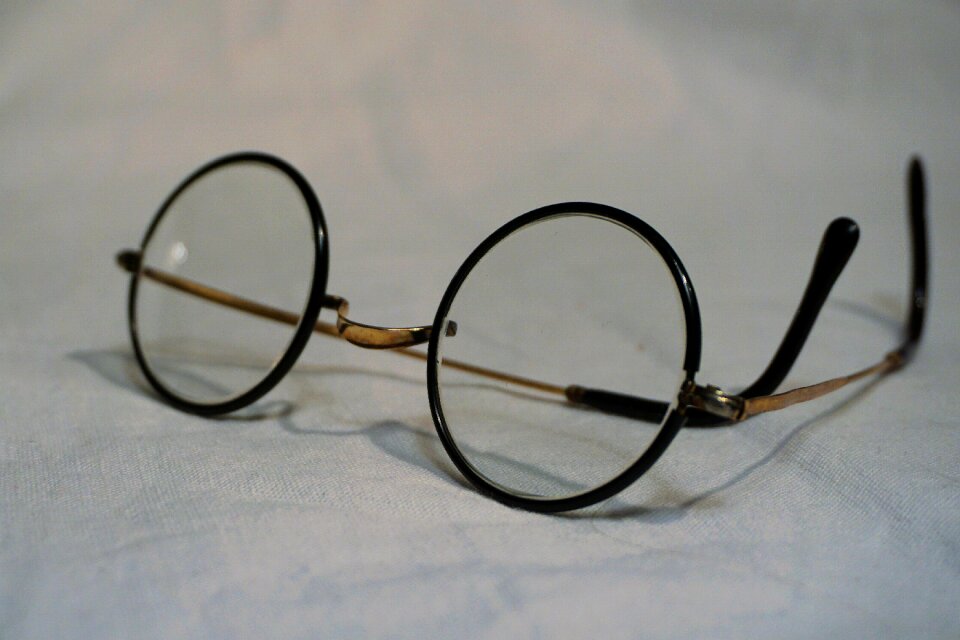 Reading glasses antique nostalgic