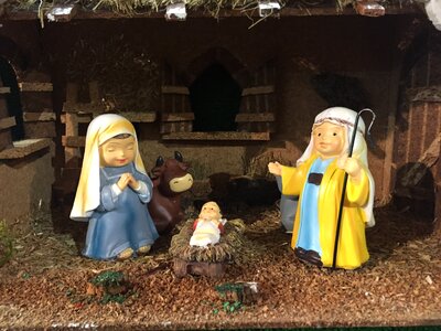 Christ wedge christmas crib figures