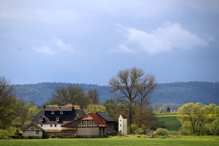 Sunny landscape idyllic