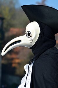 Mask costume decorated
