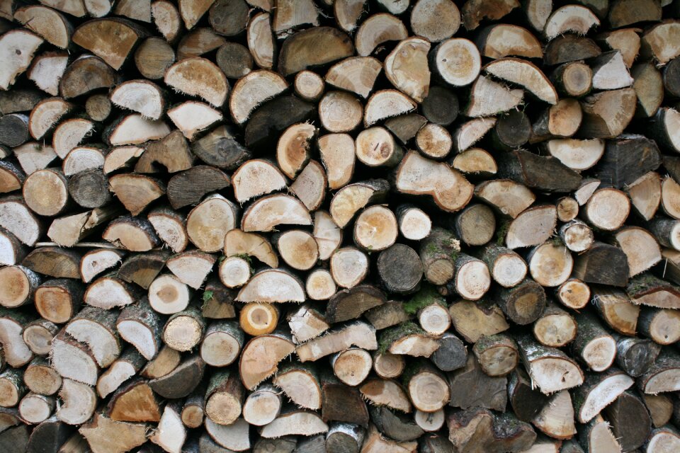 Fireplace wood for stove wood pile