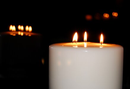 Flame advent candlelight photo