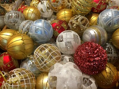 Christmas red balls decoration