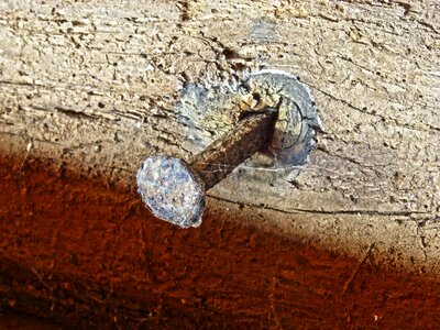 Rusty rotten wood old