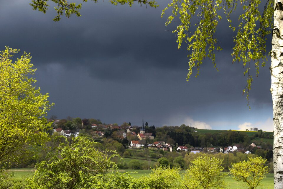 Gewitterstimmung sunshine trees