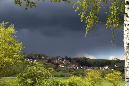 Gewitterstimmung sunshine trees