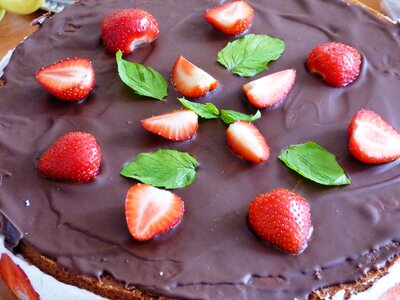 Chocolate strawberries fruit photo