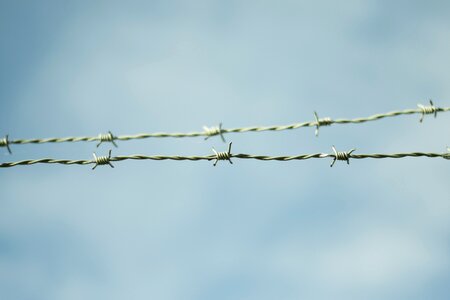 Fence himmel blue photo