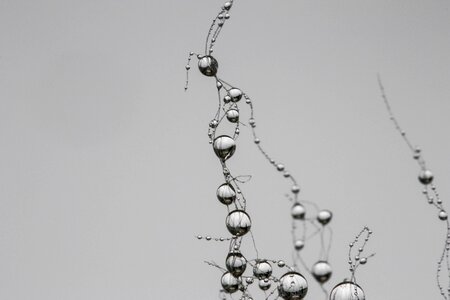Pearl gray raindrop