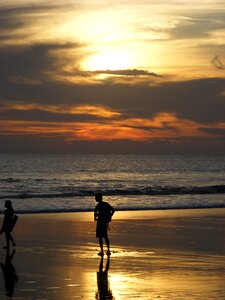 Sunset bali beach