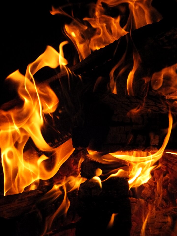 Blaze burn campfire