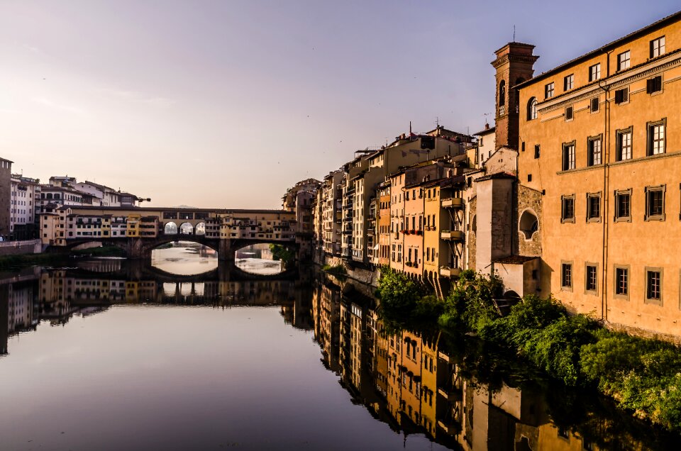 Ponte vecchio landscape river arno
