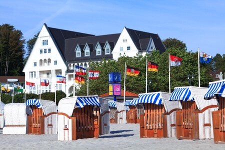 Baltic sea flagpoles regions photo