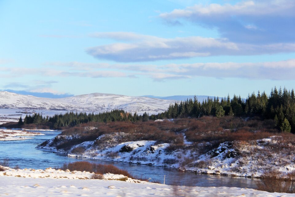 Icy views mountains