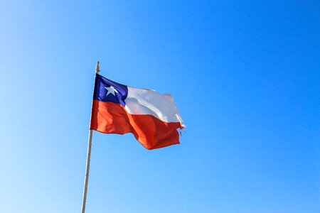 Chile sky blue sky