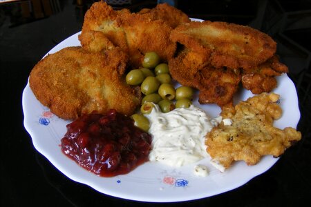 Food fried mushrooms gastronomy