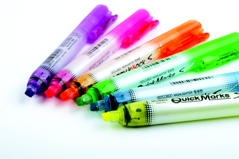 The phrase fluorescent rainbow