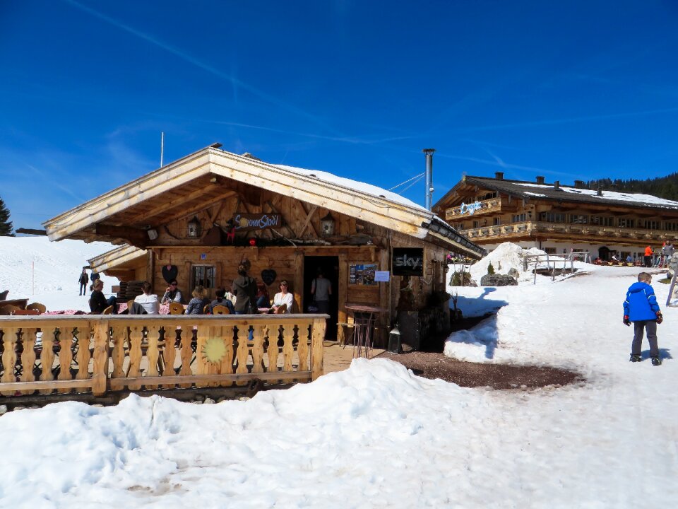 Ski poles ski area winter sports