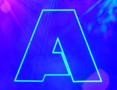 Alphabet neon light
