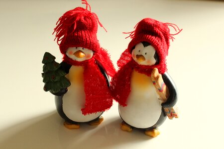 Winter penguin decorative
