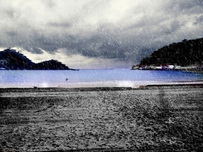 Winter cold water