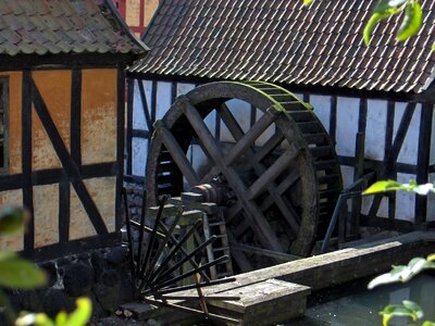Mill dawn mill paddle wheel