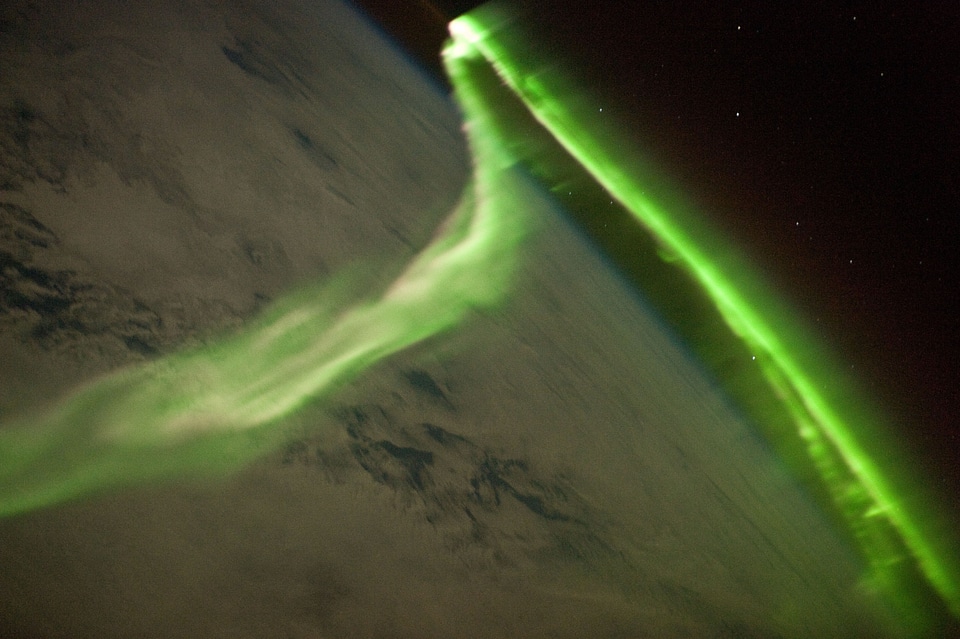North pole aurora australis suedlicht
