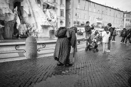 Street people beggar photo