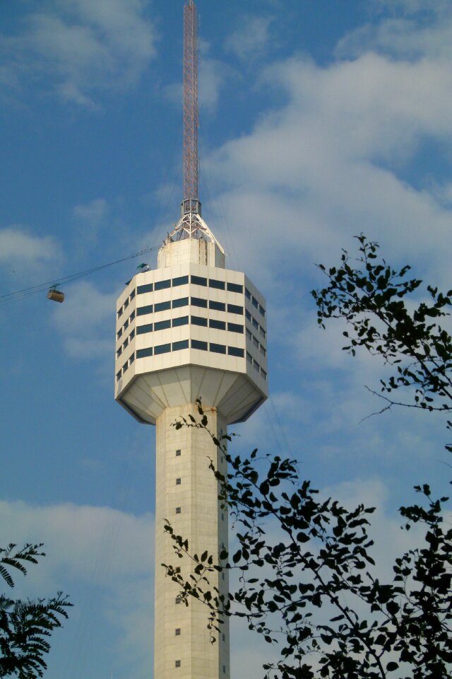 Tv tower building transmission tower