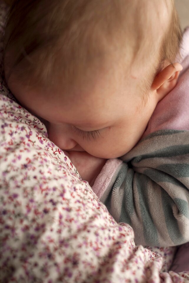 Sleeping baby child newborn photo