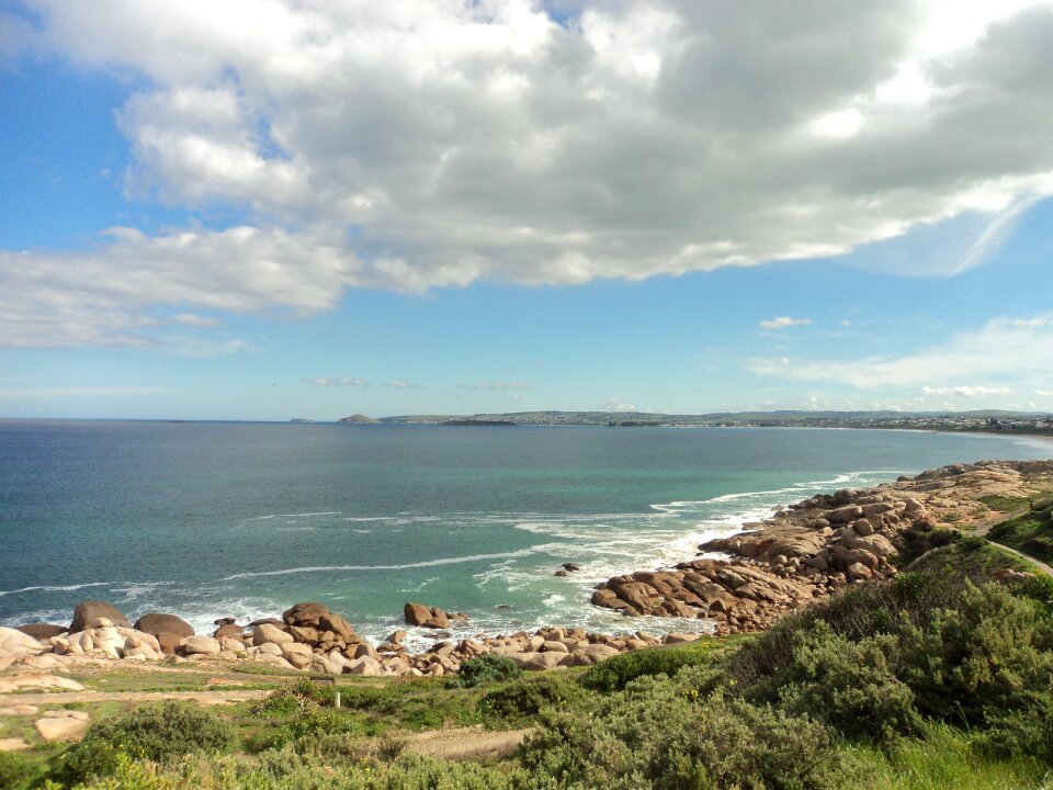 Landscape beach sun photo