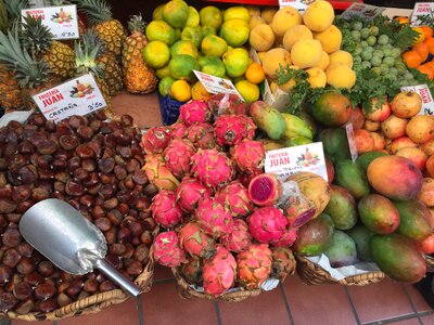 Fruit market canary islands photo