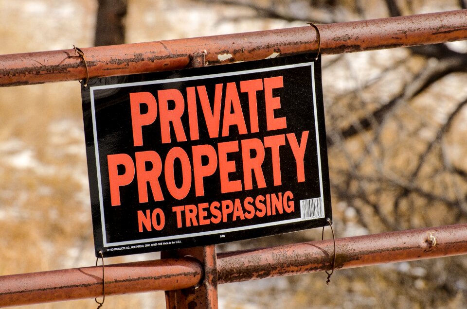 Private property warning