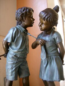 Kids children statue