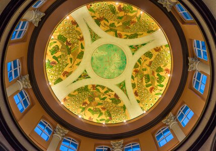 Painted architecture window