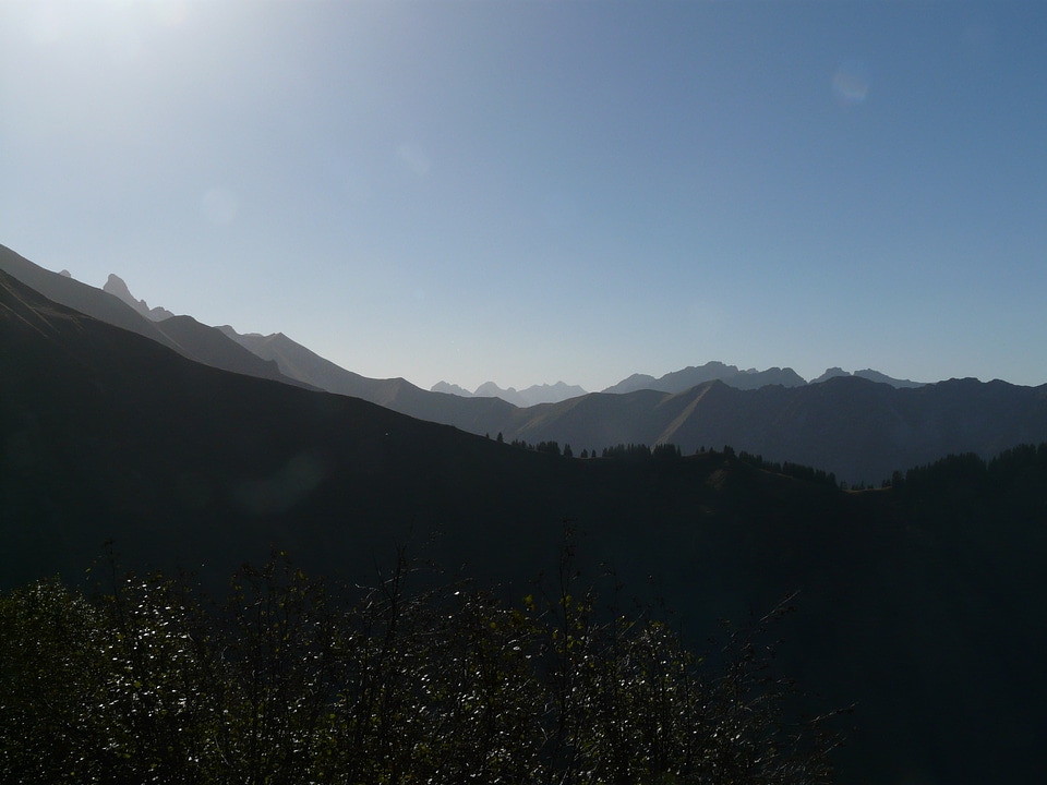 Panorama trettachspitze wildengundkopf