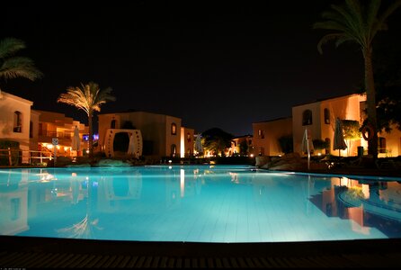 Pool villa night