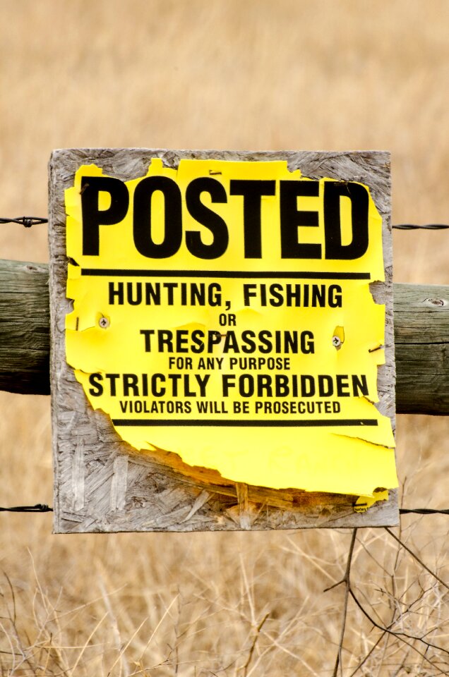Trespassing no warning