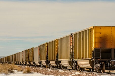 Box cars railroad rail
